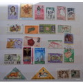 World Mix - Mixed Lot of 23 Used and Unused stamps some hinged