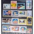 Mixed Lot of 16 Cancelled stamps : Theme: Space