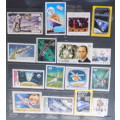 Mixed Lot of 16 Cancelled stamps - Theme: Space
