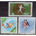 Hungary - Theme: Olympics - Sport - Mixed Lot of 3 cancelled stamps