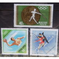 Hungary - Theme: Olympics - Sport - Mixed Lot of 3 cancelled stamps