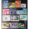 Mixed Lot of 14 Cancelled stamps - Theme: Space