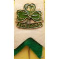 Vintage Ireland Rugby stick pin badge