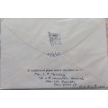 GB - 1948 - Olympic Games - Block of 4 Stamps on Envelope - Paquebot Posted at Sea to Pretoria