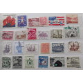 World Mix - Mixed Lot of 24 Used stamps (some hinged)