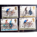 GB - 1978 - Cycling - Set of 4 Used stamps