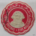 Egypt - Five Milliemes Red - Embossed Prepaid Stamp Circa 1910 removed from a Used Cover.