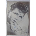 Cliff Richard Young Post Card Si - Reverse: List of Songs and Signature in Blue Ink