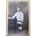 Vintage Photograph Post Card - Boy Standing