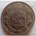 1925 Edward Prince of Wales Natal Visit, South Africa - Medallion -  No Clasp