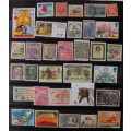 World Mix - Mixed Lot of 32 Used (some hinged) stamps