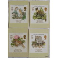 Nature Conservation -Post Office Picture Card Series PHQ 92 5/86 - Set of 4