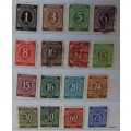 German - 1946 - Allied Occupation - Numerals - Mixed Lot of 16 Used and Unused Hinged stamps