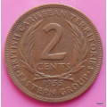 Eastern Caribbean States  British West Indies - 1955 - 2 cents