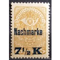 Austria - 1920`s - Postage Due Stamp - Overprint Nachmarke