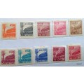 China - 1950/54 - Gate of Heavenly Peace - 10 Unused Hinged stamps