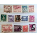 Chile - Mixed Lot of 13 Used  and Unused (some hinged) stamps
