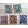 Uruguay - 1953 - Definitives - Gen. Jose Artigas - 5 Used stamps