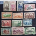 Ottoman Empire - 1914 -  13 Used (Some Hinged) stamps