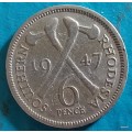 Southern Rhodesia - 1947 - 6d - George VI - Copper-nickel