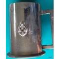 Vintage - 1940`s - Royal Elect. and Mech. Engineers - Metal plated tankard - 12.5cm High 8.5cm Diam
