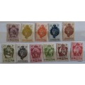 Lichtenstein - 1920 - Coat of Arms - 11 Unused Hinged stamps
