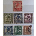 Belgian Congo - 1942 - Palm Tree - 7 Used stamps