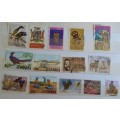 Zambia - Mixed Lot of 14 Used stamps