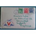 Victory Cover - Posted 1944 Wellington New Zealand to Suffolk England