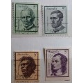 Australia - 1968 - Famous people - Set of 4 Used Hinged stamps