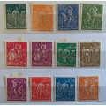 Germany - Weimar Rep - 1921/22 - Middle Values (Hyperinflation Issues) - 12 Unused Hinged stamps
