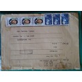 Registered Cover - From Kherson, Ukraine to Cape Town, South Africa - 3 1988 Nelson Mandela stamps