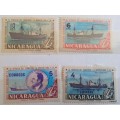 Nicaragua - 1957 - Commercial fleet - 4 Unused Hinged stamps