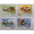 Hungary - 1977 - Horse-drawn Transport - 4 Cancelled stamps