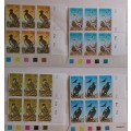 SWA - 1975 - Protected Birds of Prey - 4 Blocks of 6 Unused stamps