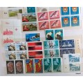 South Africa - Mixed Lot of 18 Pairs, 2 Single, 3 Blocks of 4 - All Unused stamps (50 stamps)