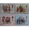 GB - 1978 - Christmas - Set of 4 Used stamps