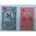 Ethiopia - 1936 - Red Cross - 2 Unused Hinged stamps