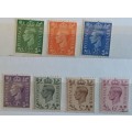 GB - 1937-48 - George VI - Definitives - 7 Unused Hinged stamps