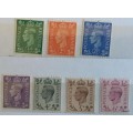 GB - 1937-48 - George VI - Definitives - 7 Unused Hinged stamps