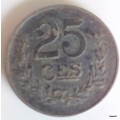 Grand Duche de Luxembourg - 1922 - 25 Centimes - Iron
