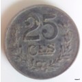 Grand Duche de Luxembourg - 1922 - 25 Centimes - Iron