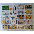 Charity Stamps South Africa - 1980 - Children Drawings - Christmas- Sheet of 20 Unused stamps