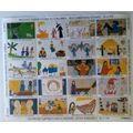 Charity Stamps South Africa - 1980 - Children Drawings - Christmas- Sheet of 20 Unused stamps