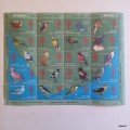 Charity Stamps South Africa - 1967 - Birds - Christmas - Sheet of 20 Unused stamps