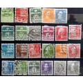 Denmark - Mixed Lot of 23 Used (some Hinged) stamps