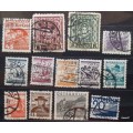 Austria - Mixed Lot of 13 Used Hinged stamps