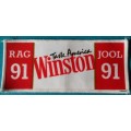 Vintage Rag/Jool 1991: Taste America. Winston - Fabric patch 17.8x7.5cm