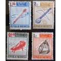 Indonesia - 1967 - Musical Instruments - 4 Unused Hinged stamps