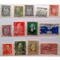 Norway - Mixed Lot of 13 Used stamps